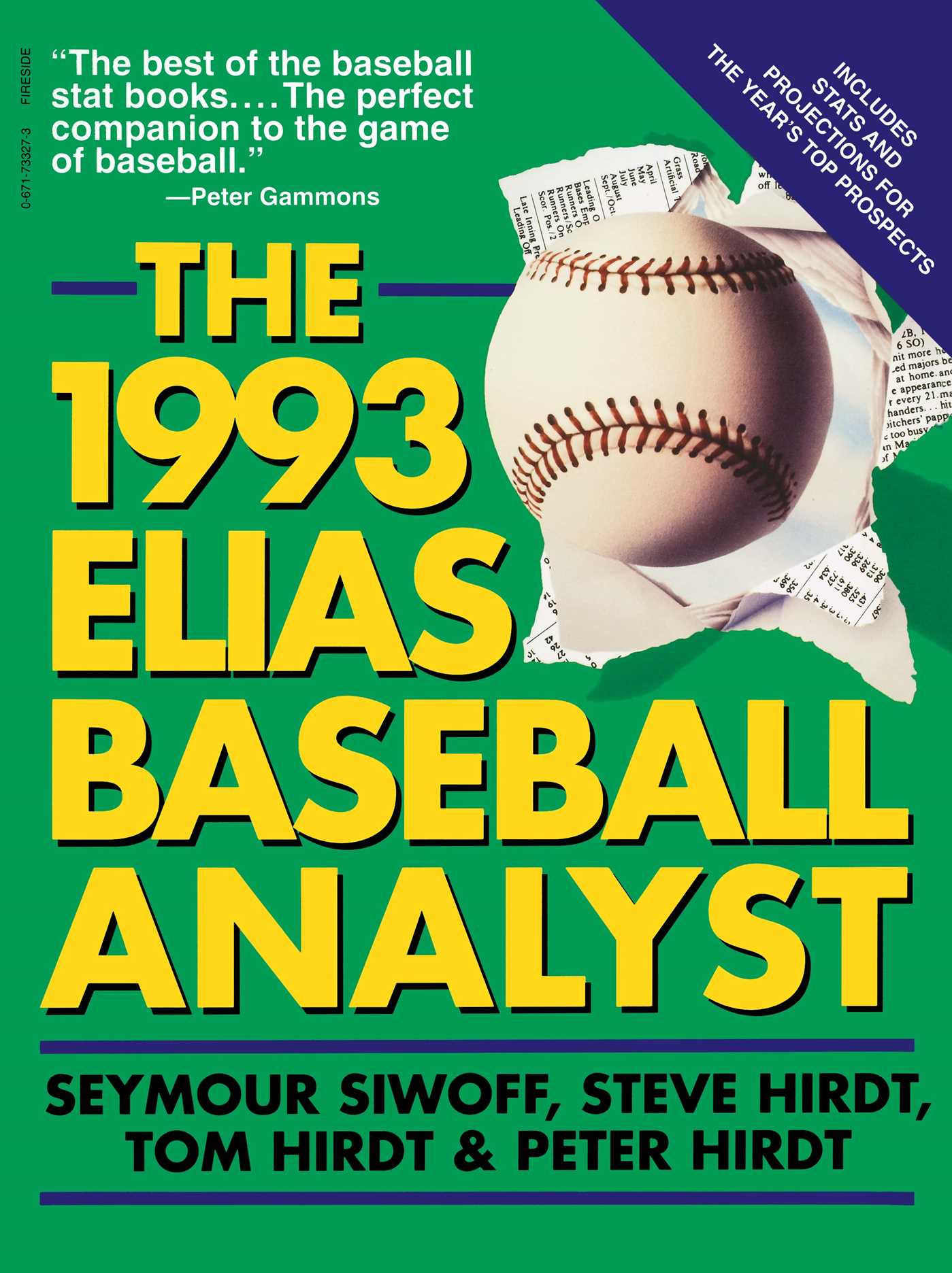 1993 Elias Baseball Analyst 1 1993 Elias Baseball Analyst
