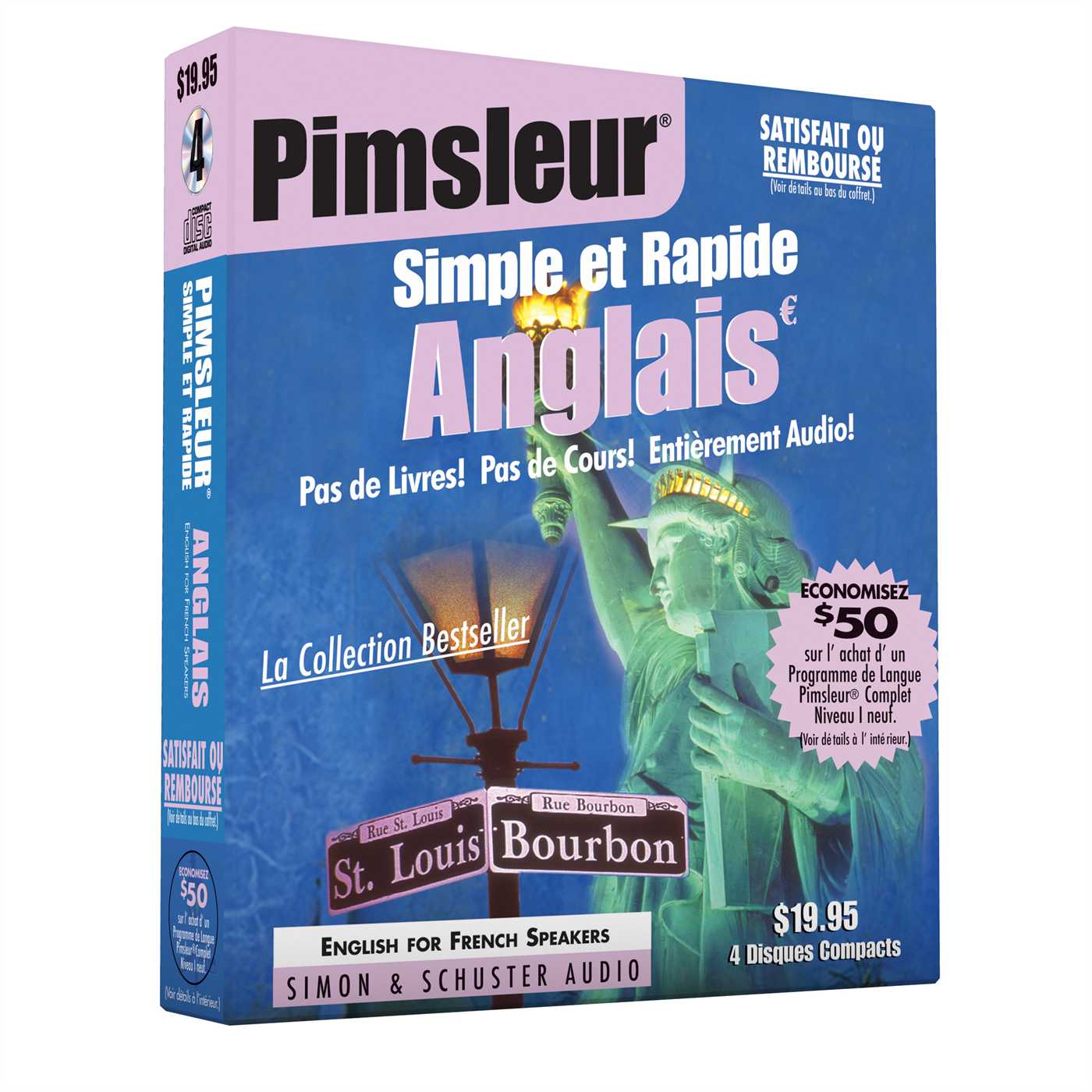Pimsleur English for French Speakers Quick & Simple Course - Level 1 Lessons 1-8 CD Learn to Speak and Understand English for French with Pimsleur Language Programs