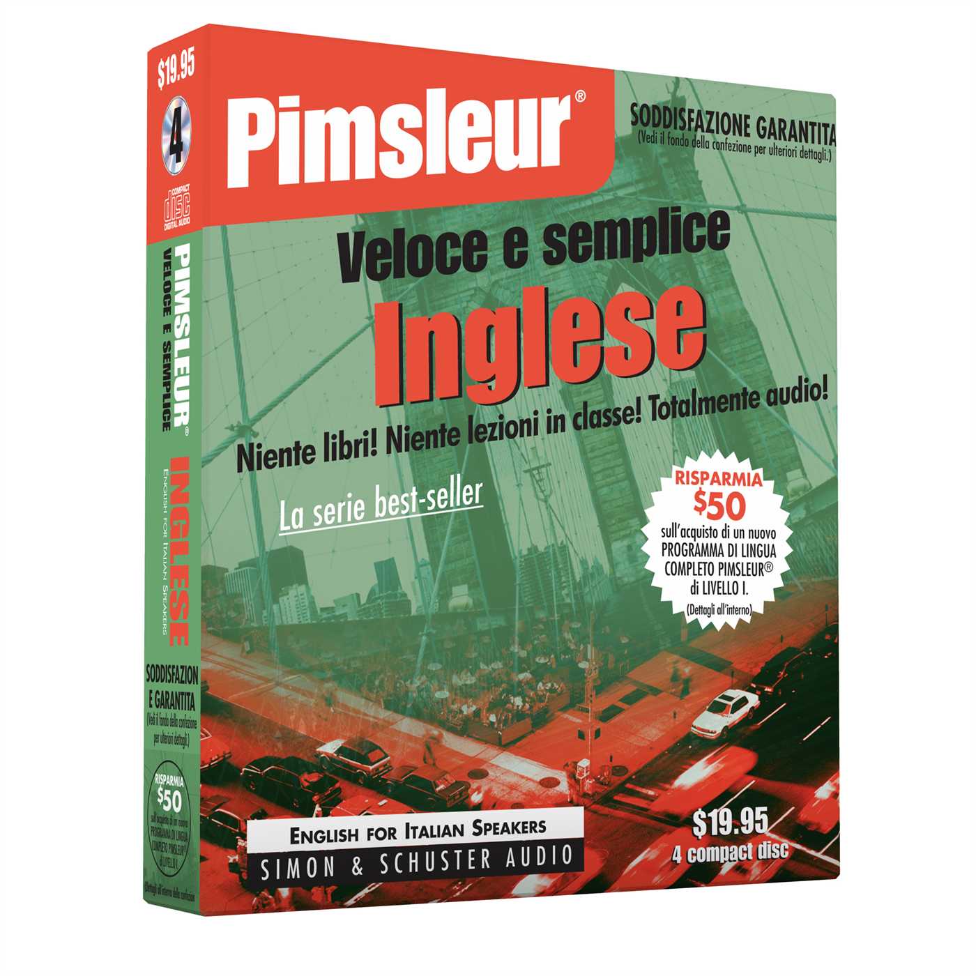 Pimsleur English for Italian Speakers Quick & Simple Course - Level 1 Lessons 1-8 CD Learn to Speak and Understand English for Italian with Pimsleur Language Programs