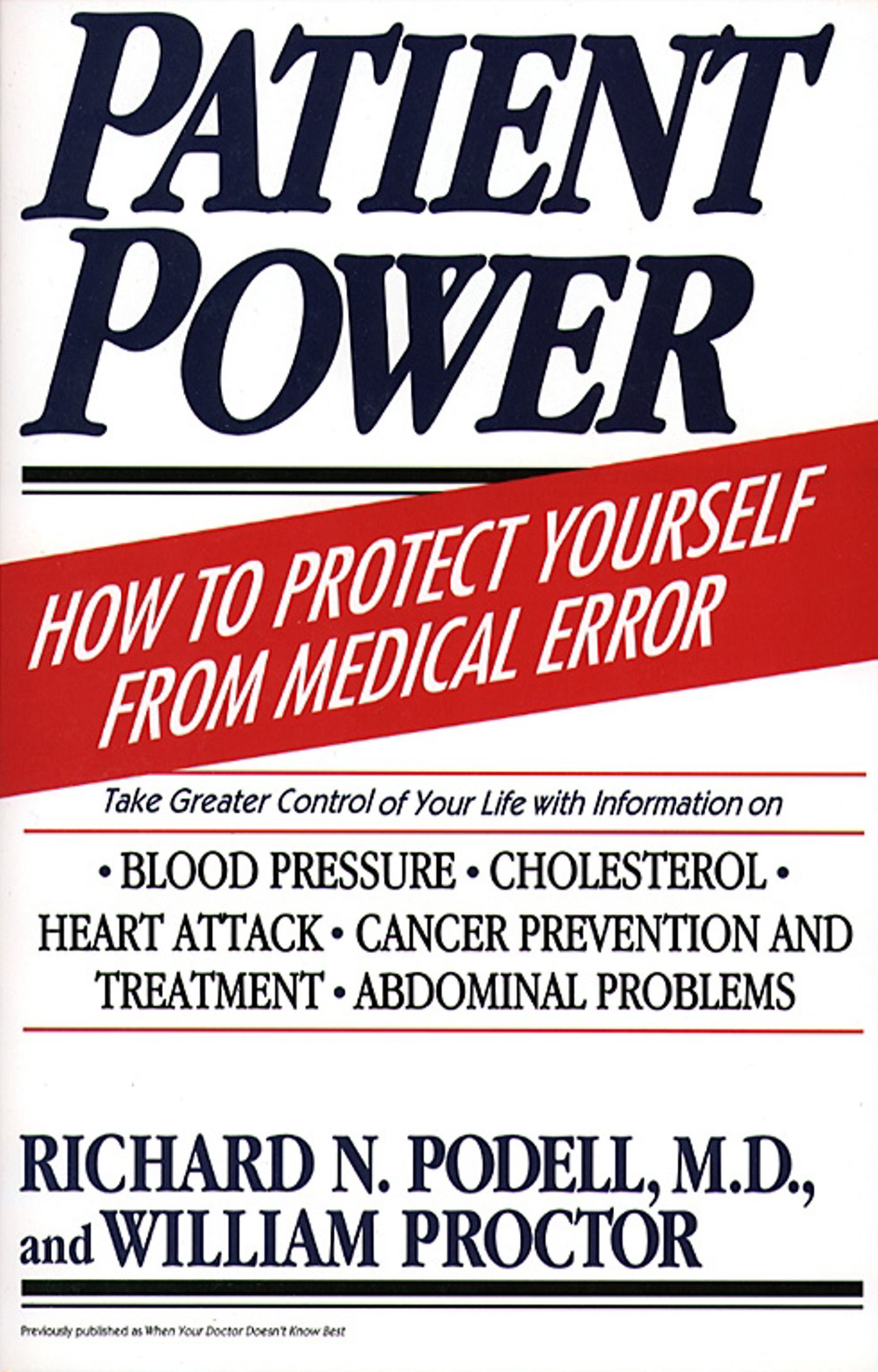 Patient Power How to Protect Yourself from Medical Error
