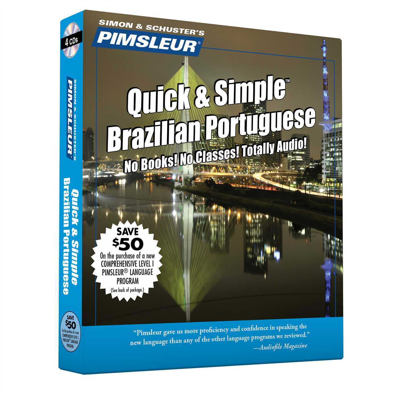 Pimsleur Portuguese (Brazilian) Quick & Simple Course - Level 1 Lessons 1-8 CD Learn to Speak and Understand Brazilian Portuguese with Pimsleur Language Programs