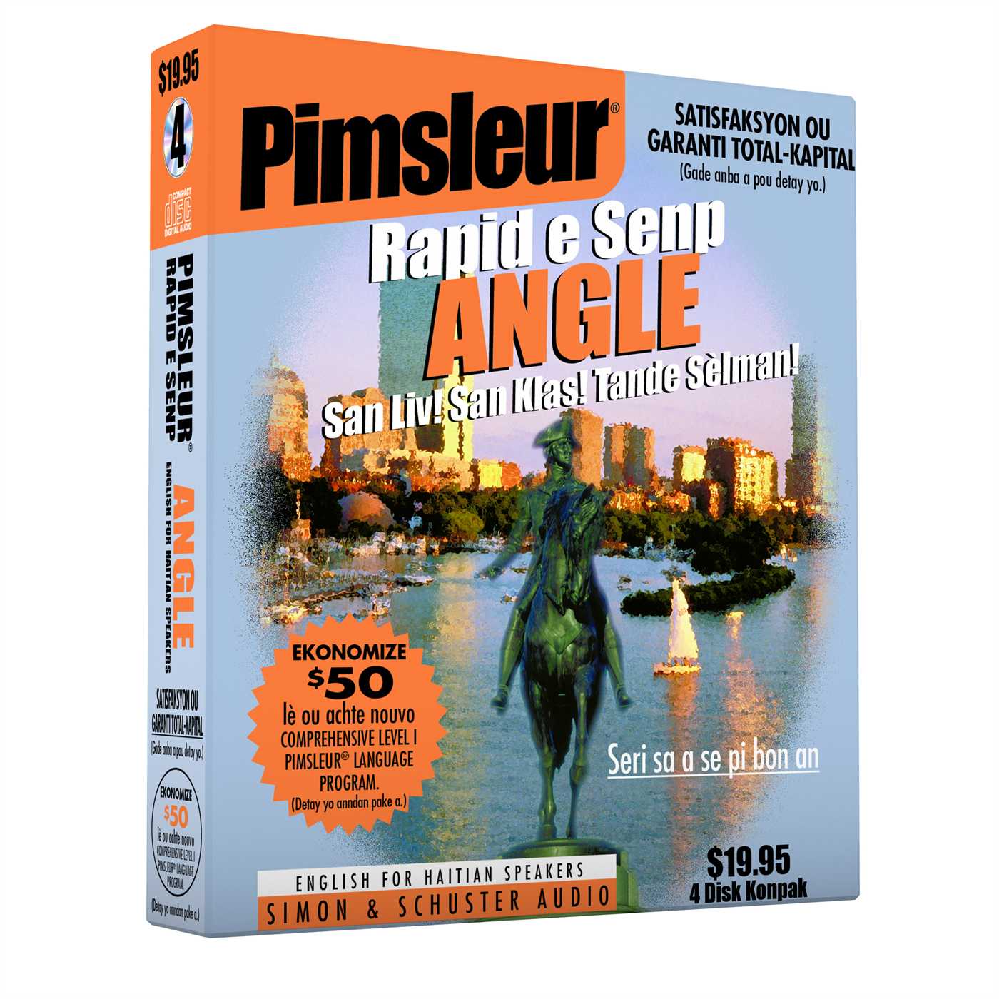 Pimsleur English for Haitian Creole Speakers Quick & Simple Course - Level 1 Lessons 1-8 CD Learn to Speak and Understand English for Haitian with Pimsleur Language Programs