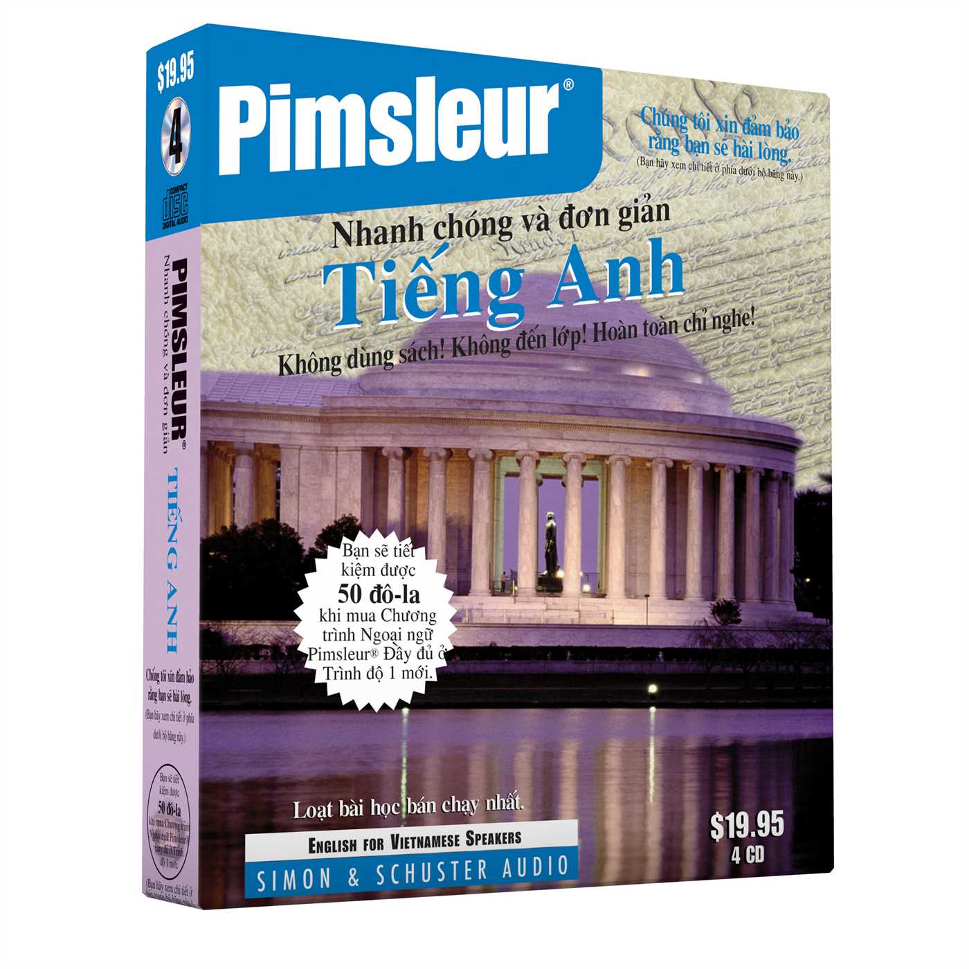 Pimsleur English for Vietnamese Speakers Quick & Simple Course - Level 1 Lessons 1-8 CD Learn to Speak and Understand English for Vietnamese with Pimsleur Language Programs