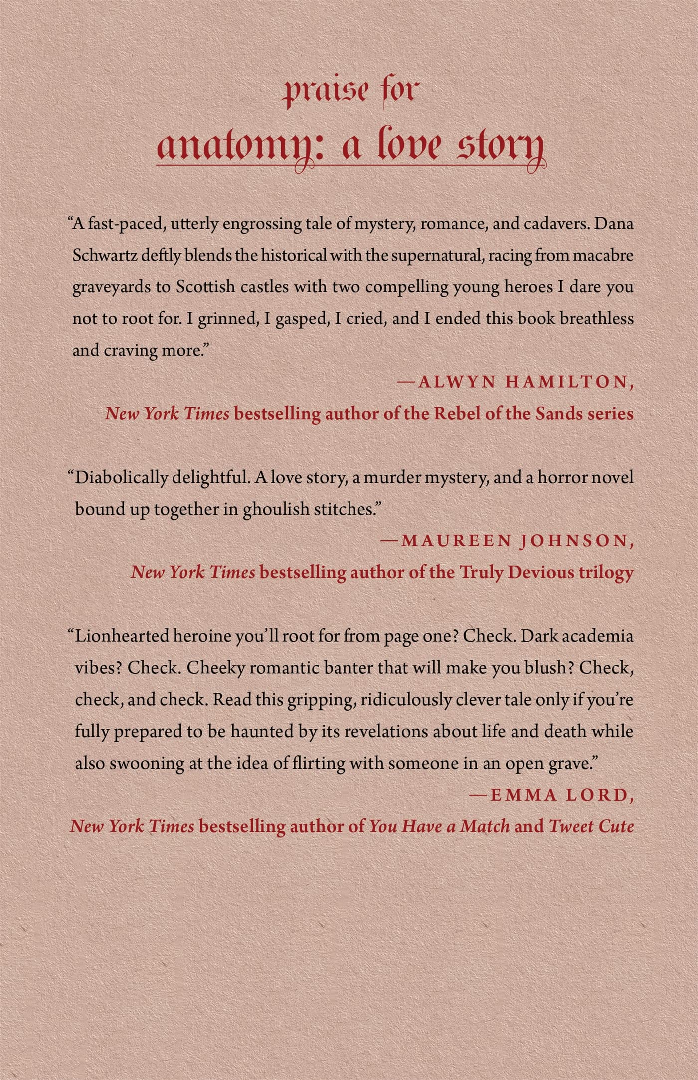 Anatomy: A Love Story (The Anatomy Duology, 1)