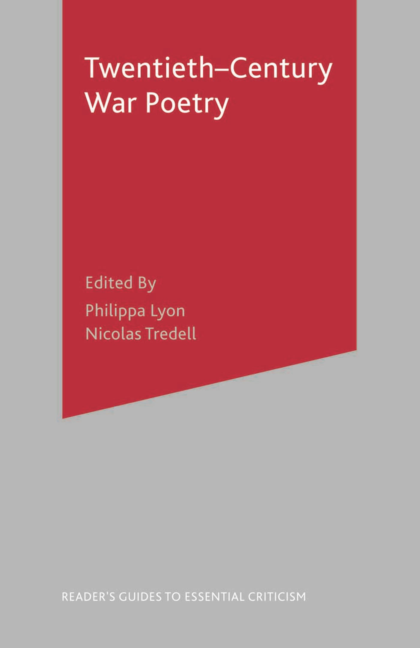 Twentieth-Century War Poetry 1 Twentieth-Century War Poetry