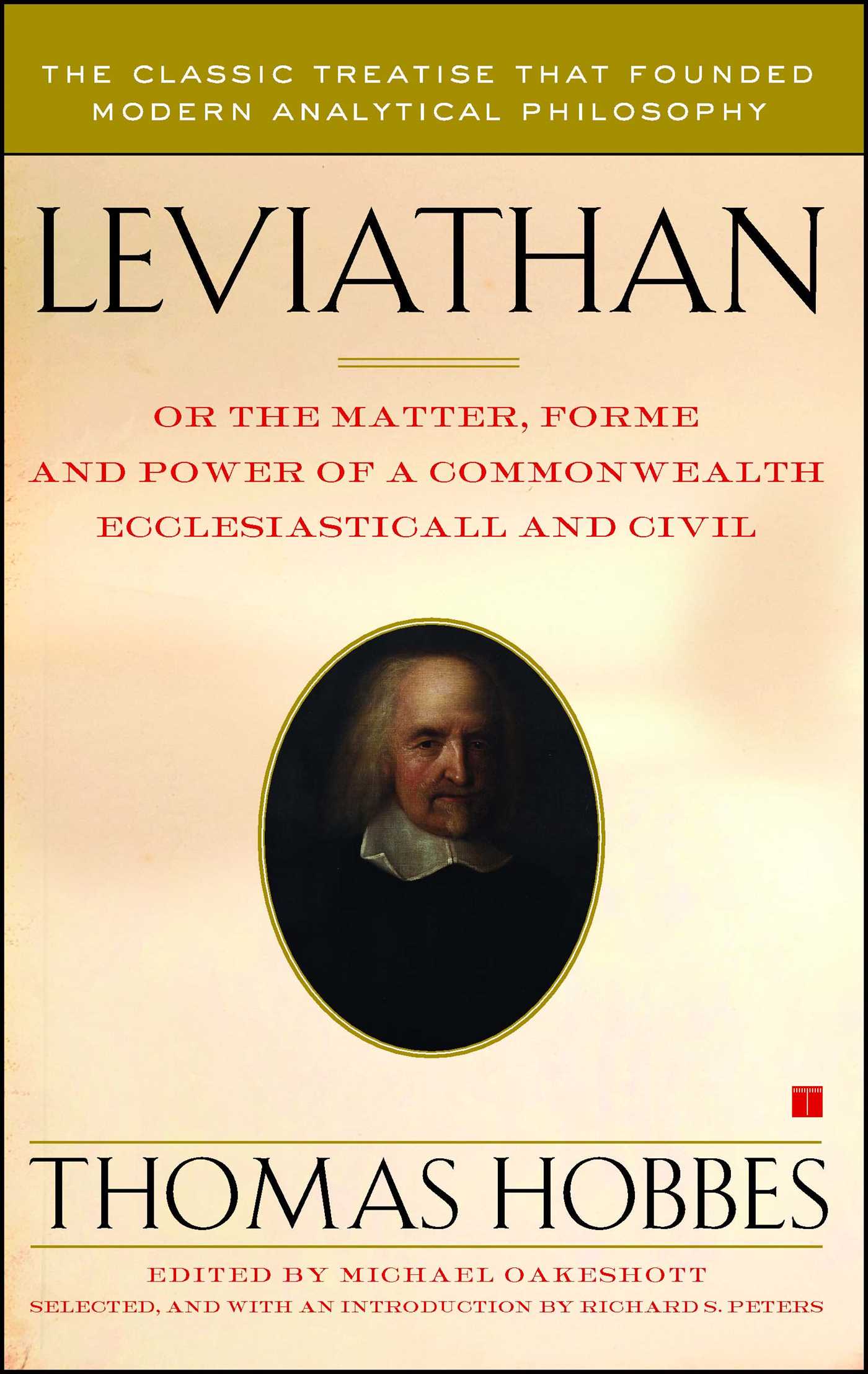 Leviathan Or the Matter, Forme, and Power of a Commonwealth Ecclesiasticall and Civil