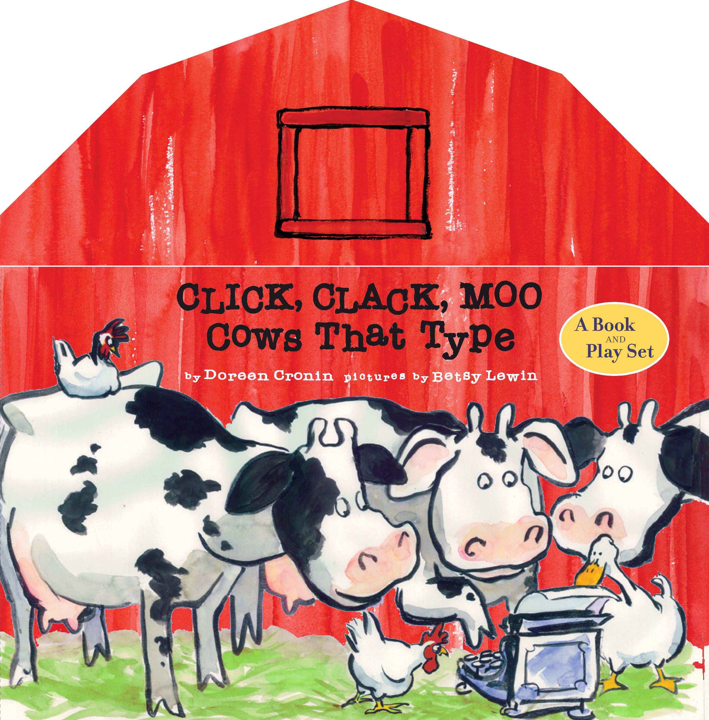 Click, Clack, Moo A Book and Play Set