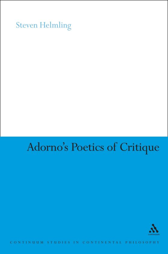Adorno's Poetics of Critique