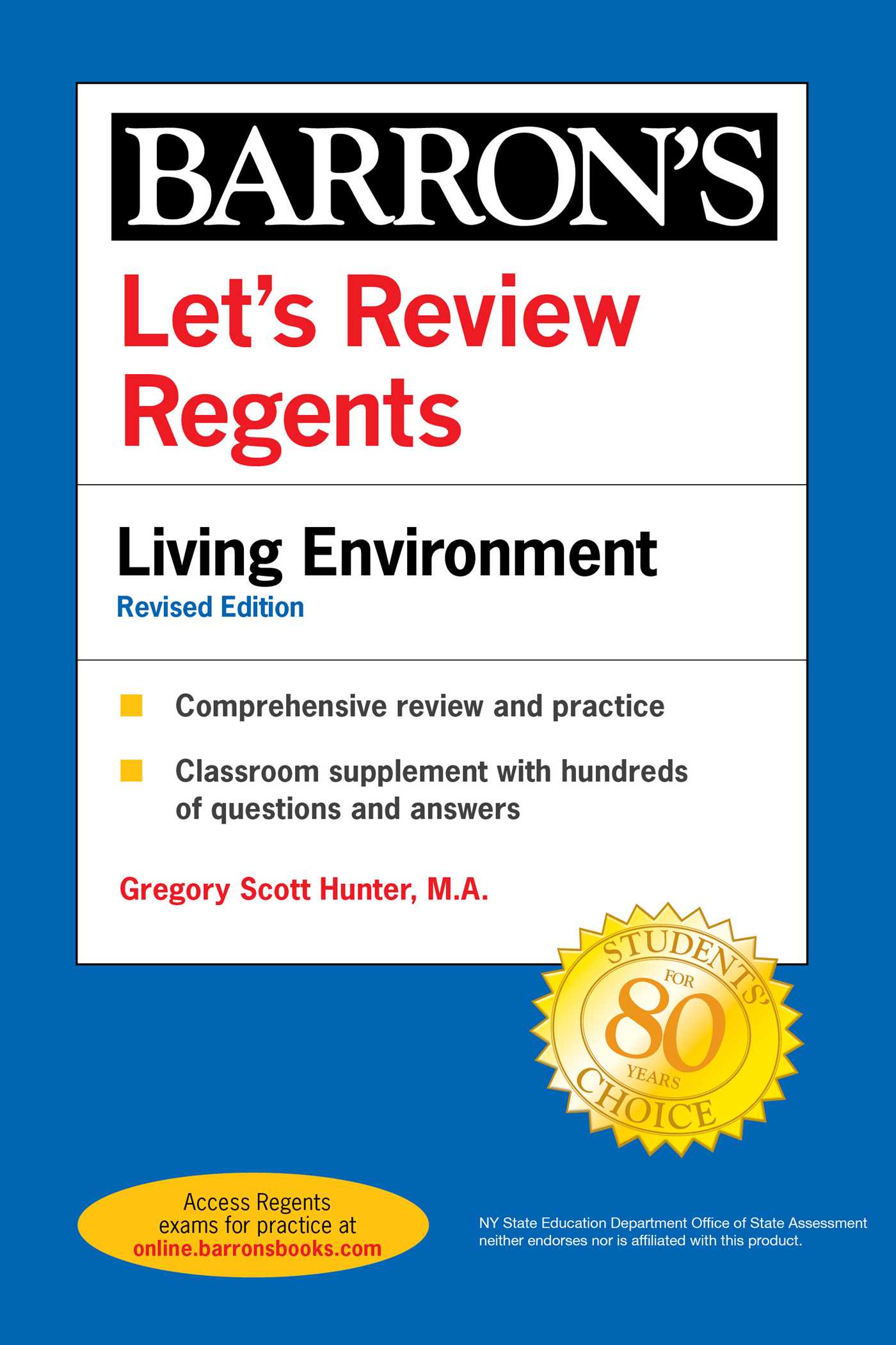 Let's Review Regents: Living Environment Revised Edition 1 Let's Review Regents: Living Environment Revised Edition