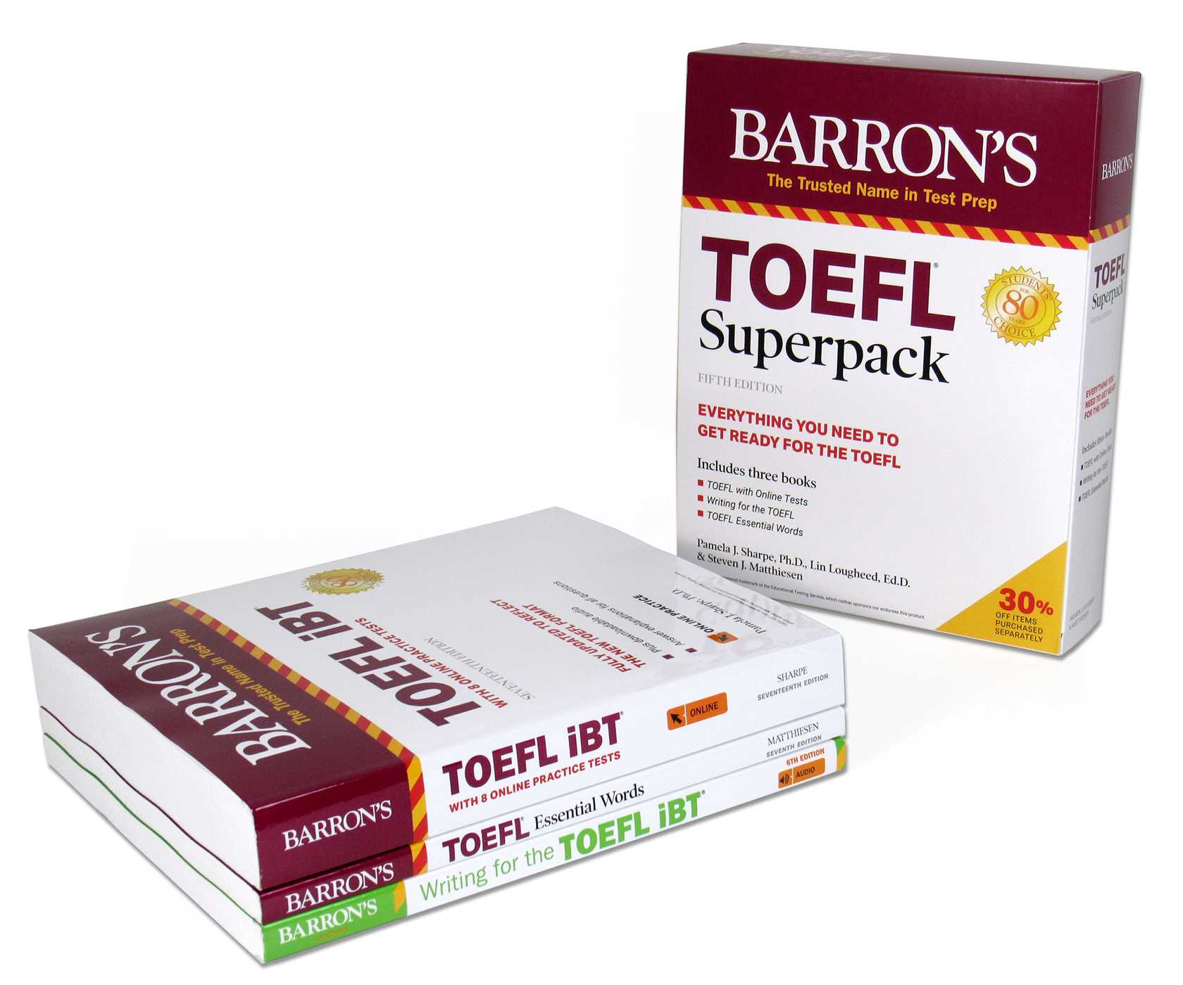 TOEFL Superpack: 3 Books + Practice Tests + Audio Online 1 TOEFL Superpack: 3 Books + Practice Tests + Audio Online