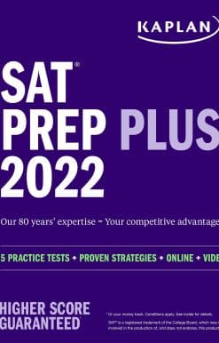 SAT Prep Plus 2022: 5 Practice Tests + Proven Strategies + Online + Video