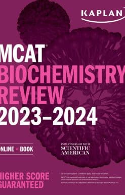 MCAT Biochemistry Review 2023-2024: Online + Book