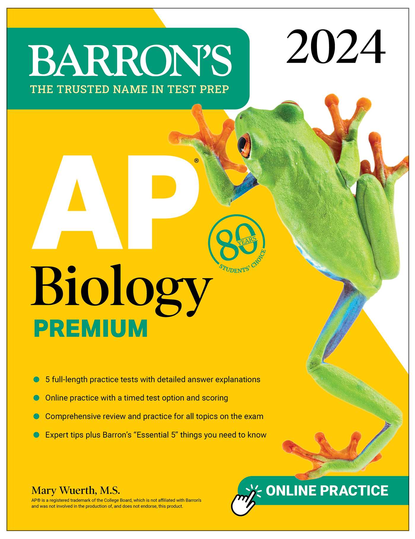 AP Biology Premium, 2024: 5 Practice Tests + Comprehensive Review + Online Practice 1 AP Biology Premium, 2024: 5 Practice Tests + Comprehensive Review + Online Practice