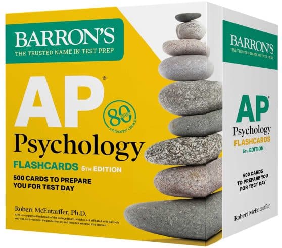 AP Psychology Flashcards, Fifth Edition: Up-to-Date Review: + Sorting Ring for Custom Study
