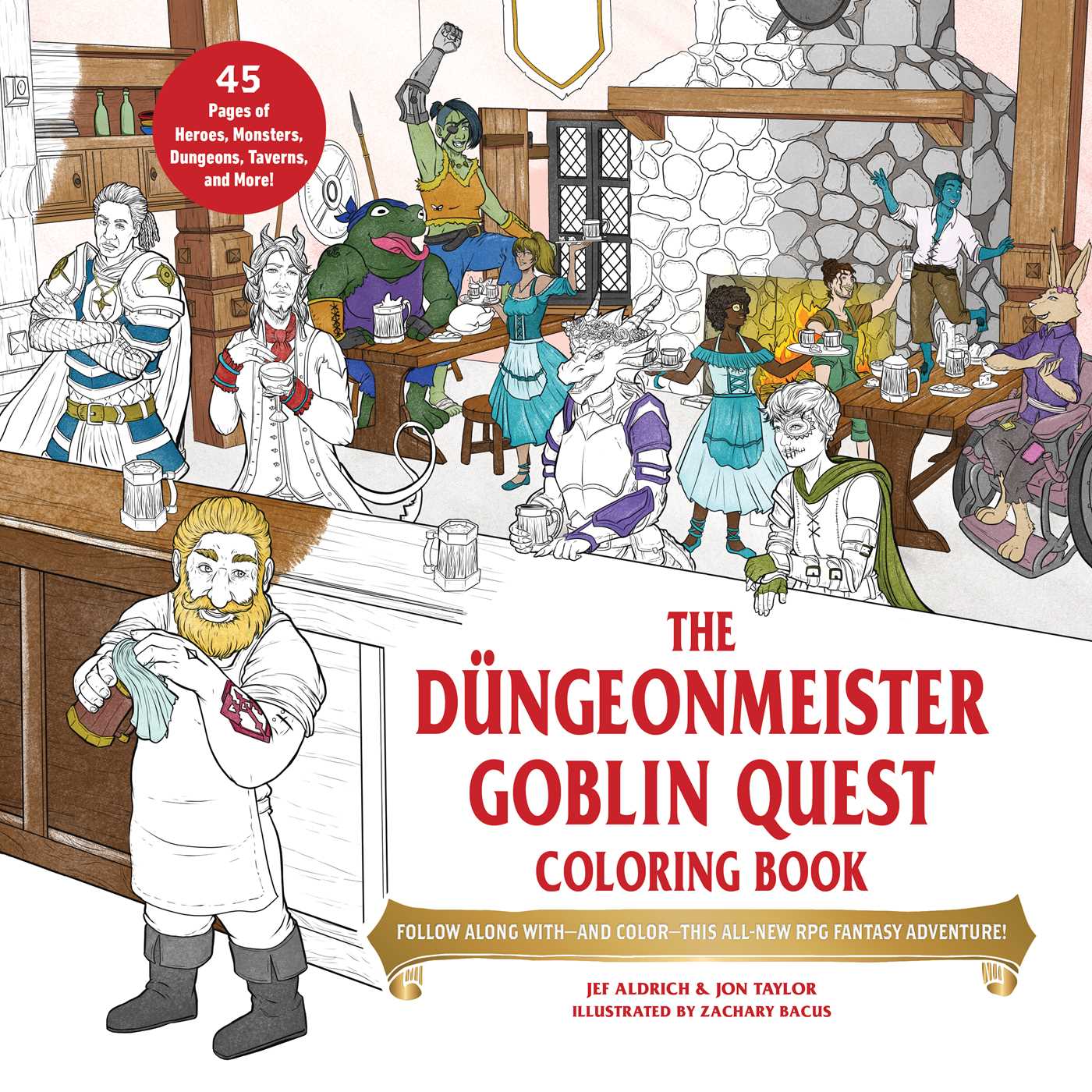 The DÃ¼ngeonmeister Goblin Quest Coloring Book: Follow Along with and Color This All-New RPG Fantasy Adventure!