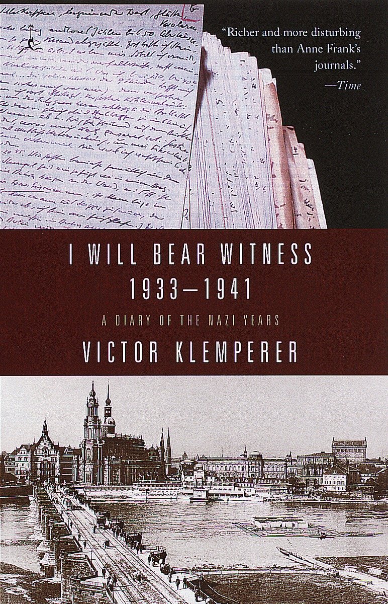 9780375753787 I Will Bear Witness, Volume 1: A Diary of the Nazi Years: 1933-1941