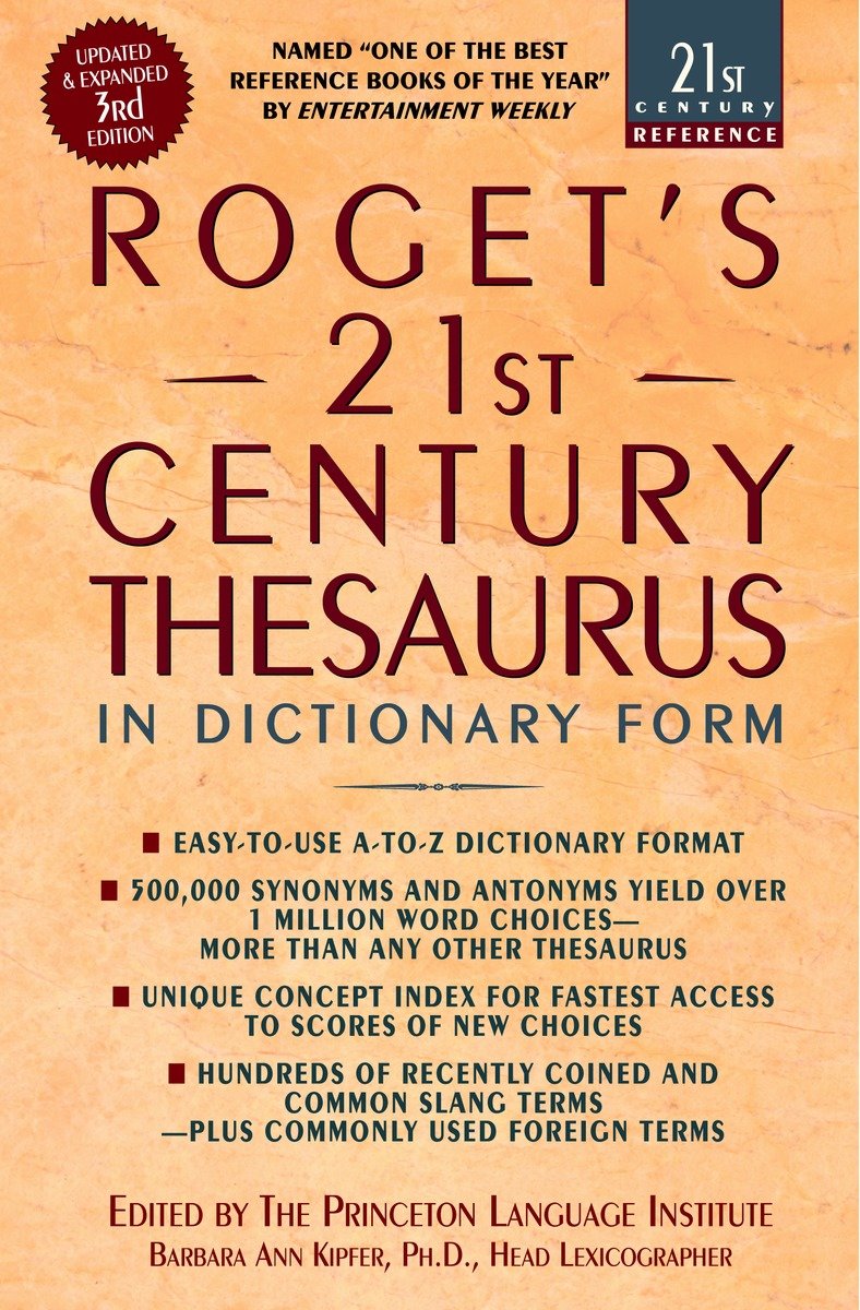 9780385338950 Roget's 21st Century Thesaurus: Updated and Expanded 3rd Edition, in Dictionary Form