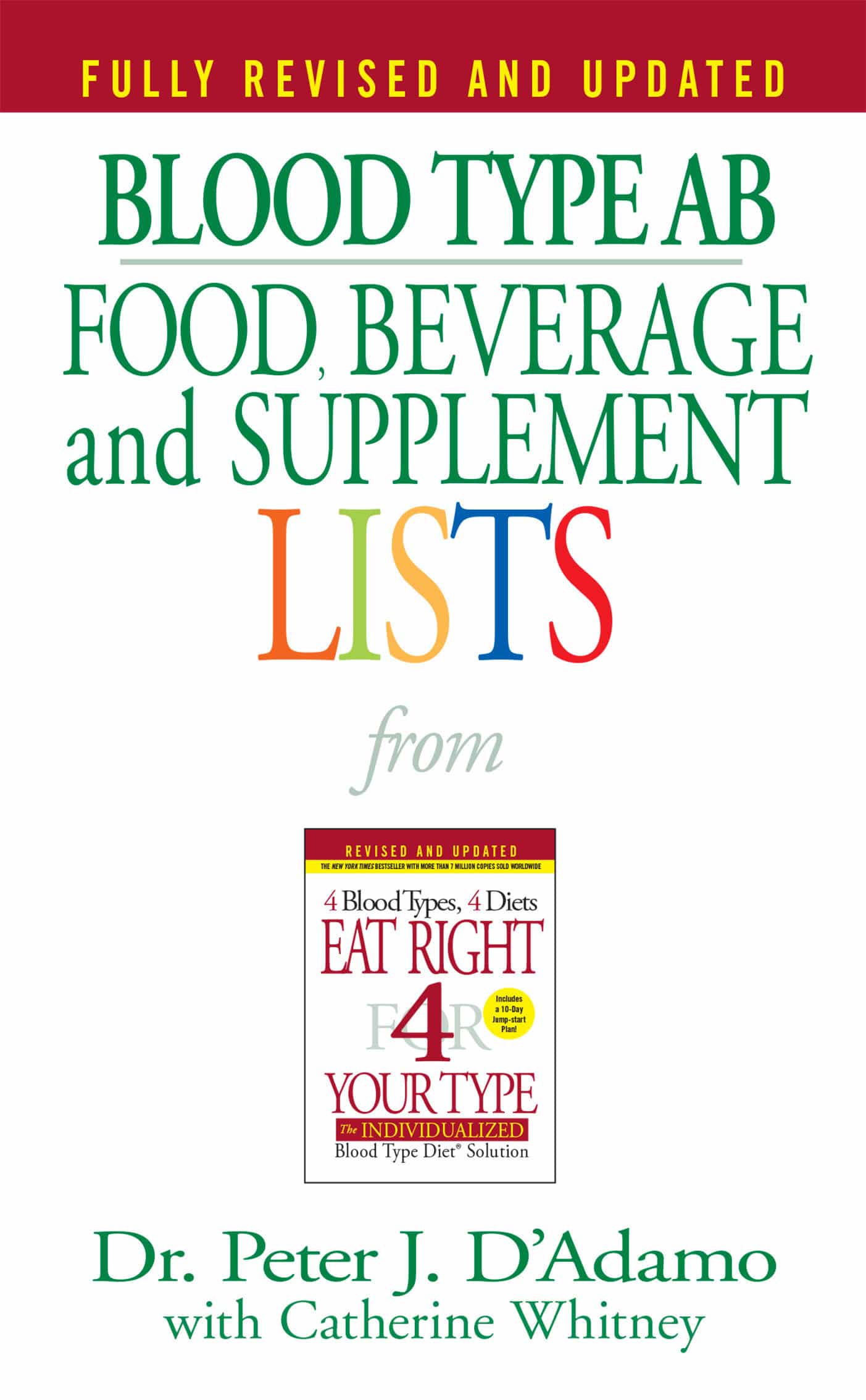 9780425183106 Blood Type AB Food, Beverage and Supplement Lists