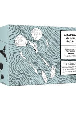 Amazing Animal Facts Postcards: 50 Colorable Postcards