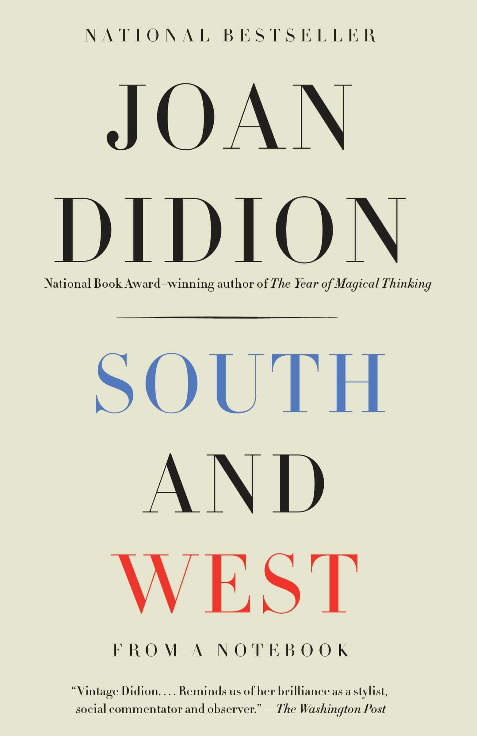9780525434191 South and West: From a Notebook