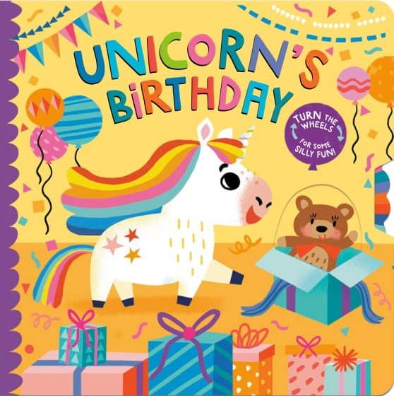 Turn the Wheels for Some Silly Fun!: Unicorn's Birthday