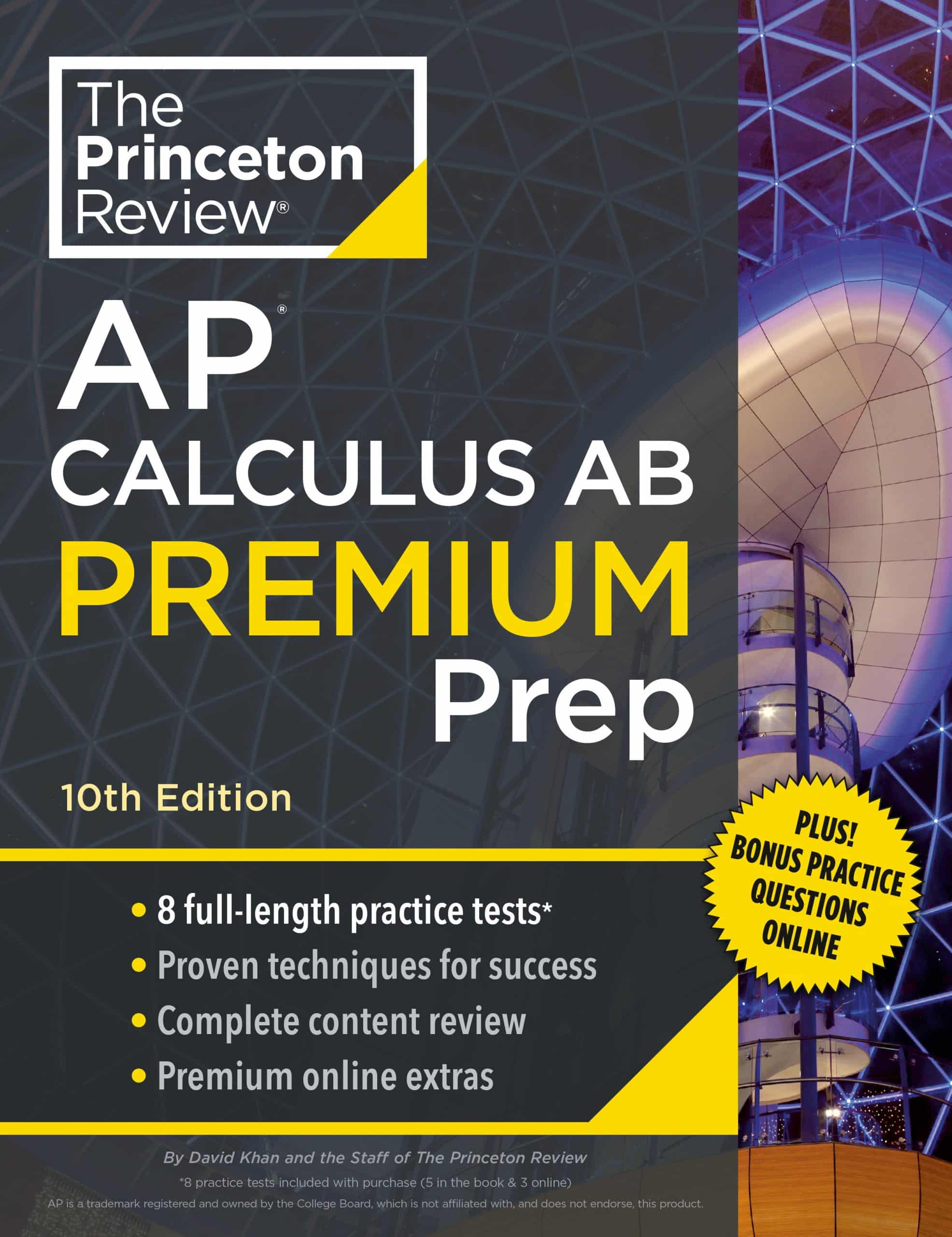 9780593516737 Princeton Review AP Calculus AB Premium Prep, 10th Edition: 8 Practice Tests + Complete Content Review + Strategies & Techniques