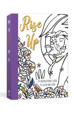 24 Inspirational Cards to Color and Send: Rise Up Postcard Book