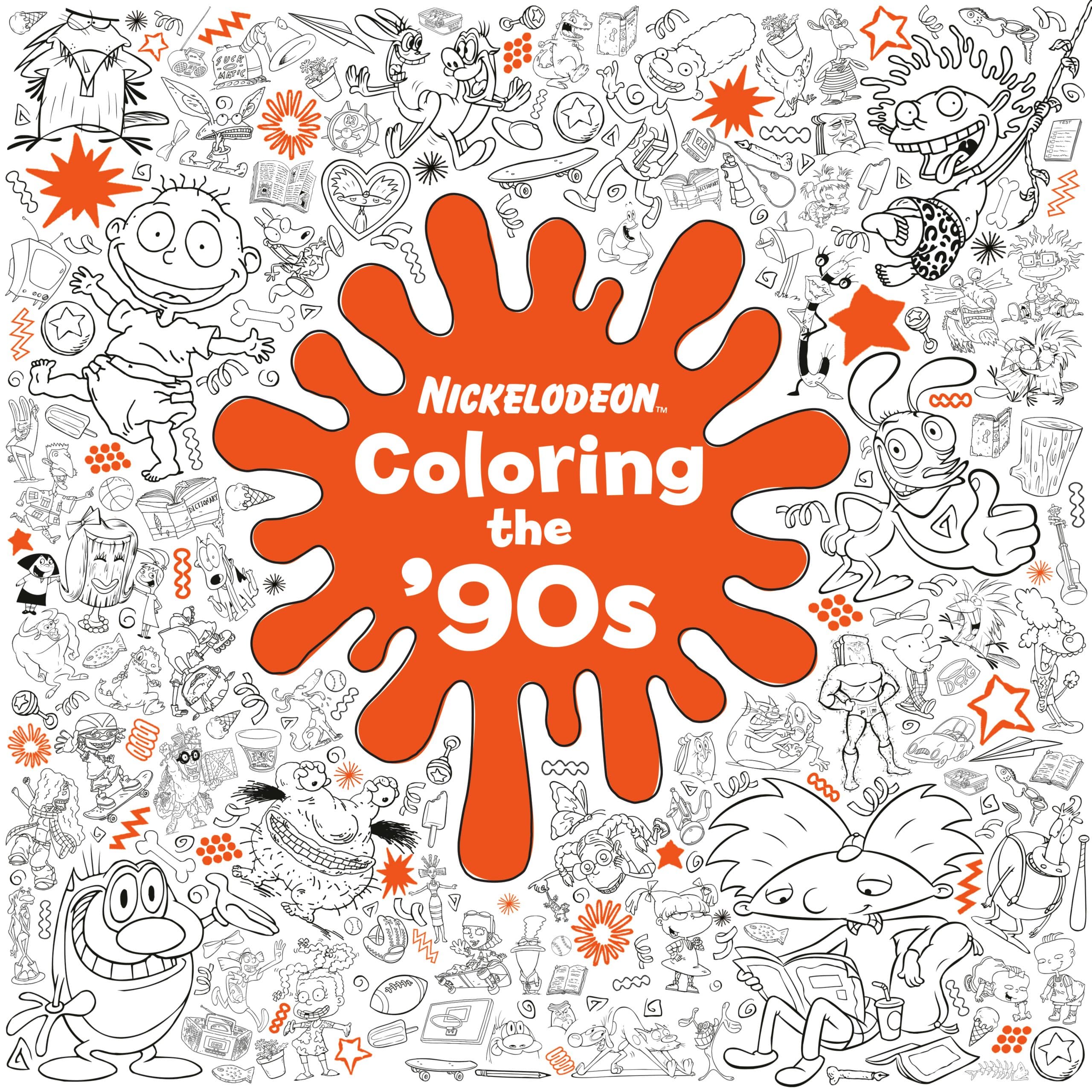 9780593710425 Coloring the '90s (Nickelodeon)
