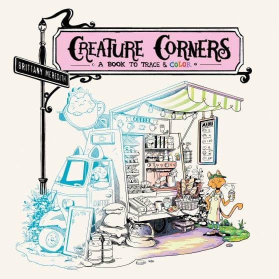 A Book to Trace and Color: Creature Corners