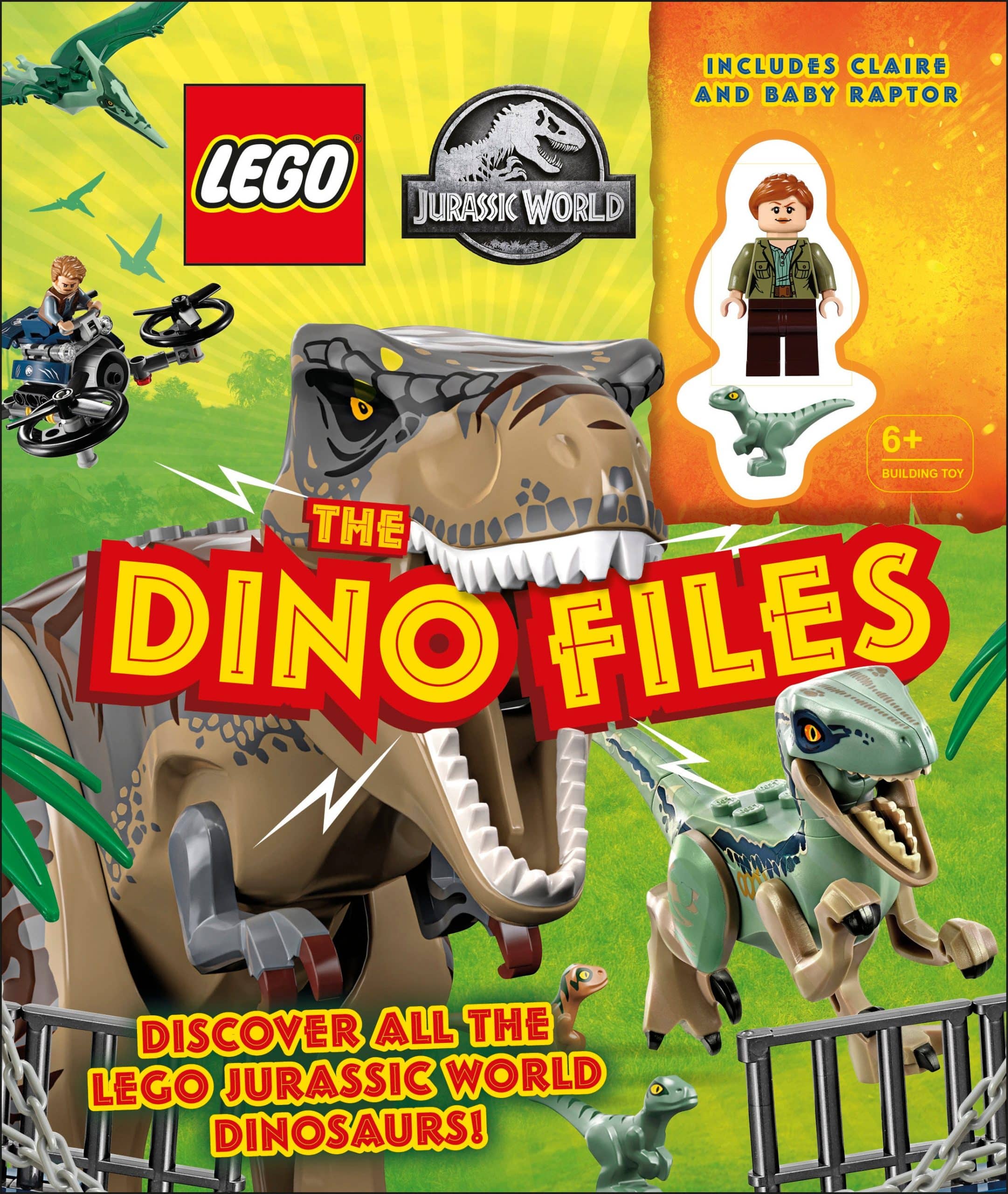 9780744028539 with LEGO Jurassic World Claire Minifigure and Baby Raptor!: LEGO Jurassic World The Dino Files
