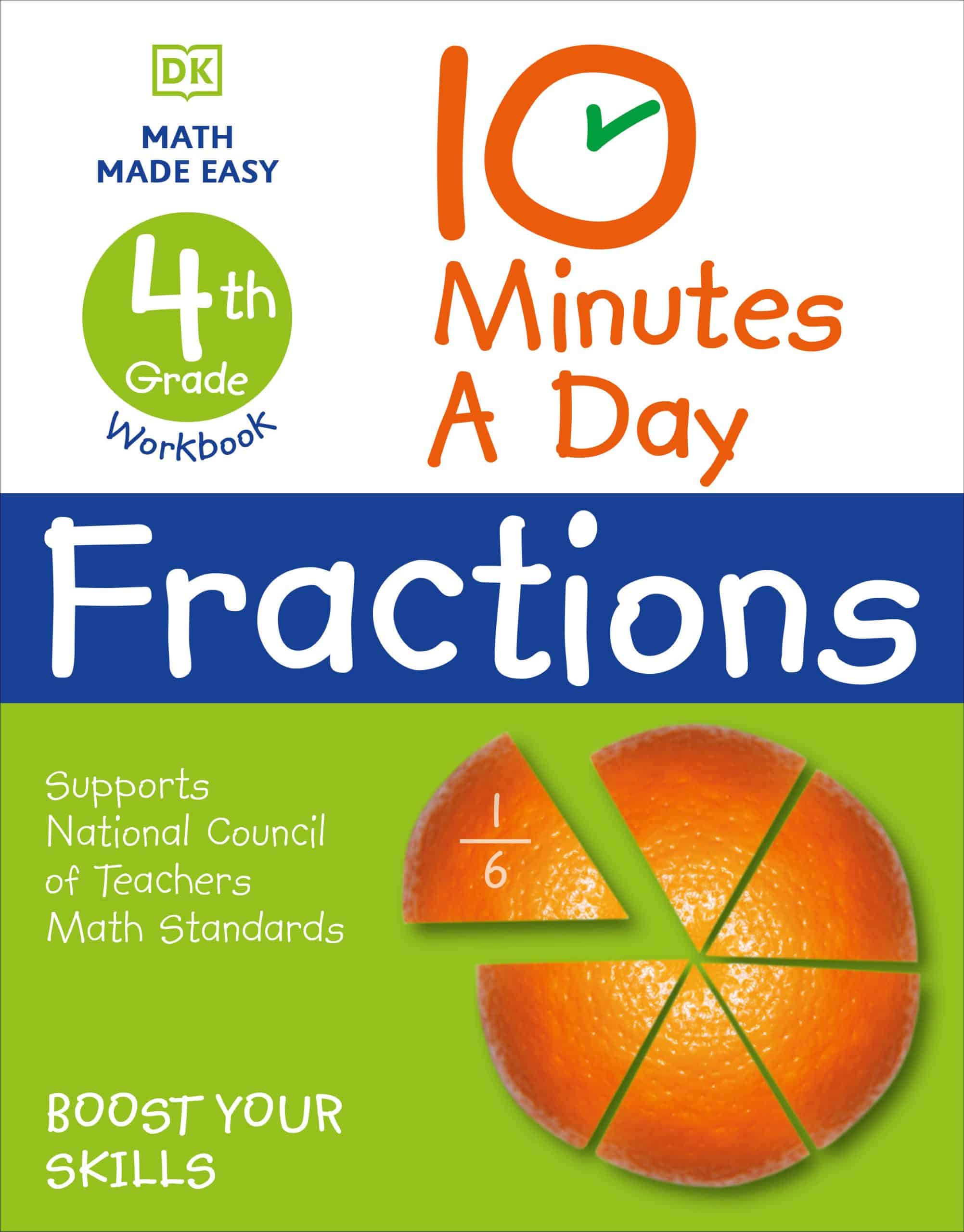 9780744031522 10 Minutes a Day Fractions, 4th Grade
