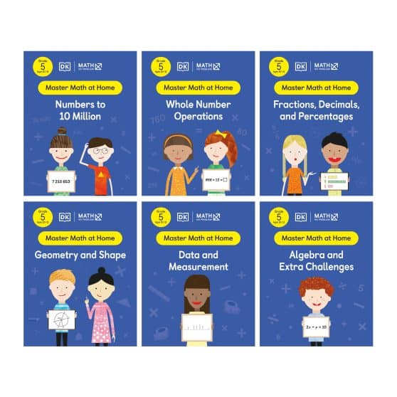 Math - No Problem! Collection of 6 Workbooks, Grade 5 Ages 10-11: