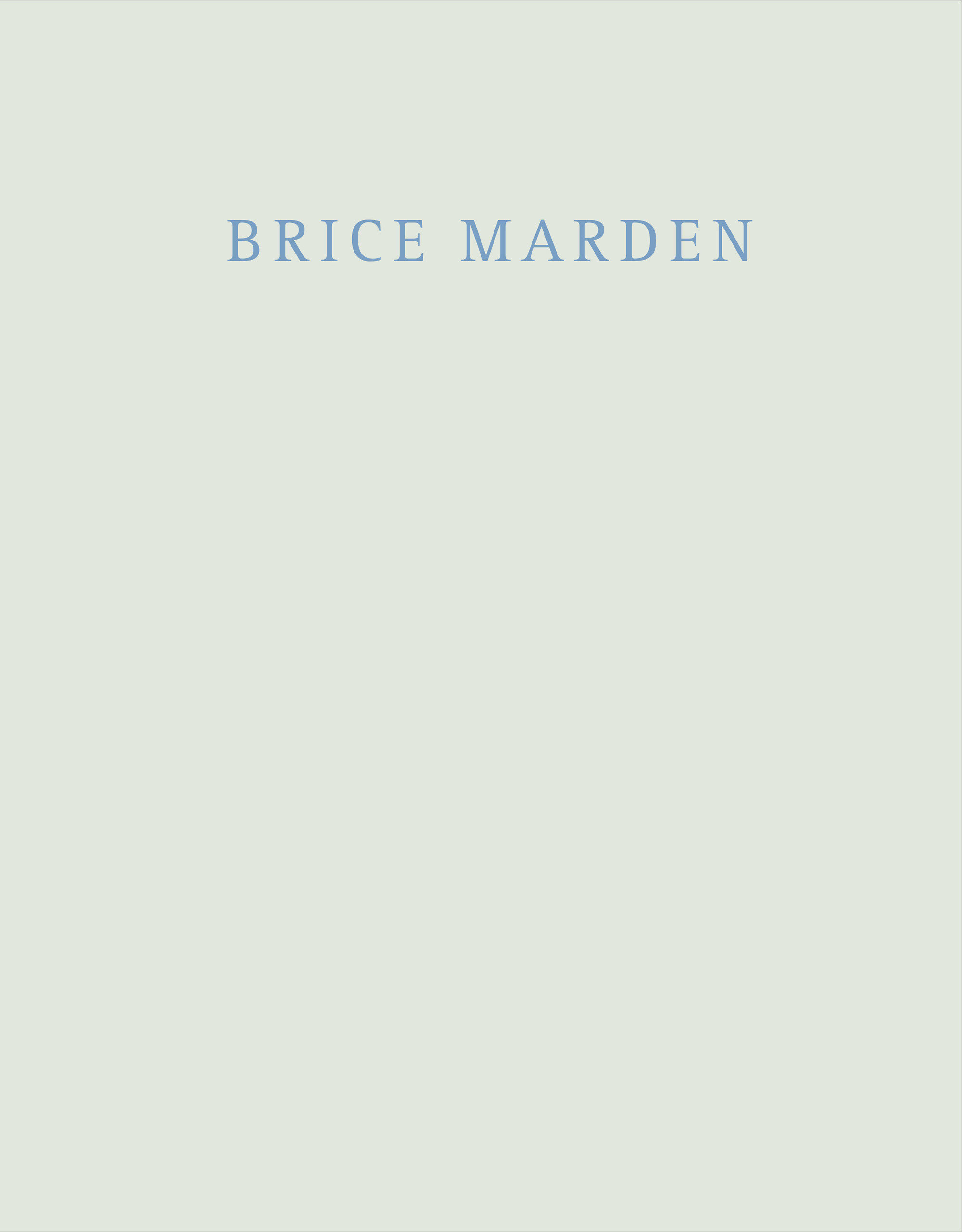 9780847871117 Brice Marden: Marbles and Drawings