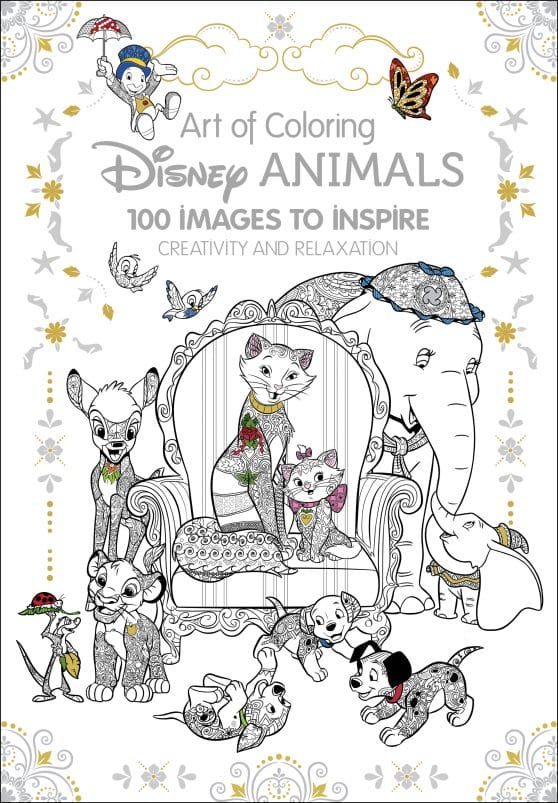 100 Images to Inspire Creativity and Relaxation: Art of Coloring: Disney Animals