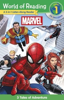 World of Reading: Marvel 3-in-1 Listen-Along Reader-World of Reading Level 1: 3 Tales of Adventure with CD!