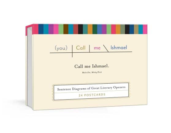 Sentence Diagrams of Great Literary Quotes: Call Me Ishmael Postcards