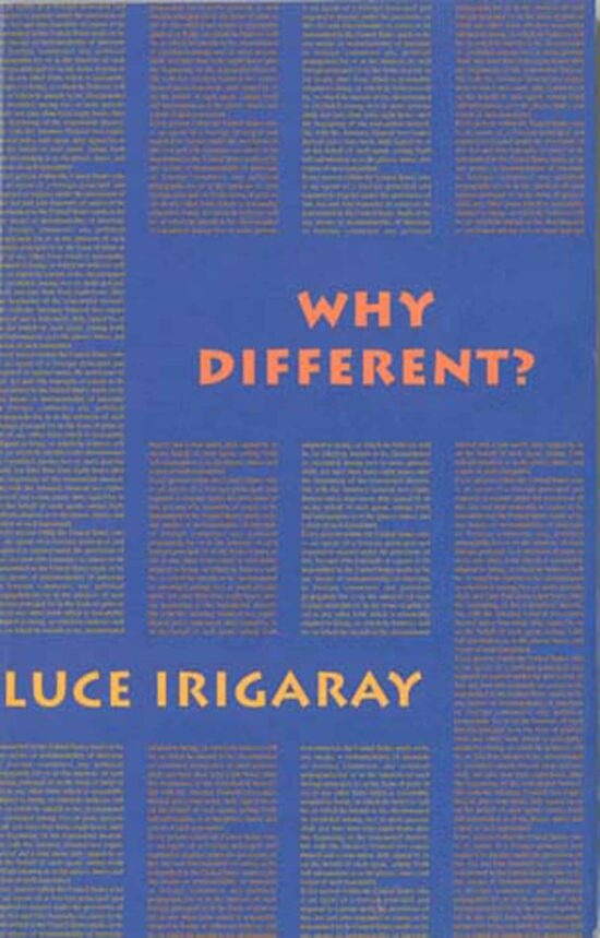 Why Different?: A Culture of Two Subjects