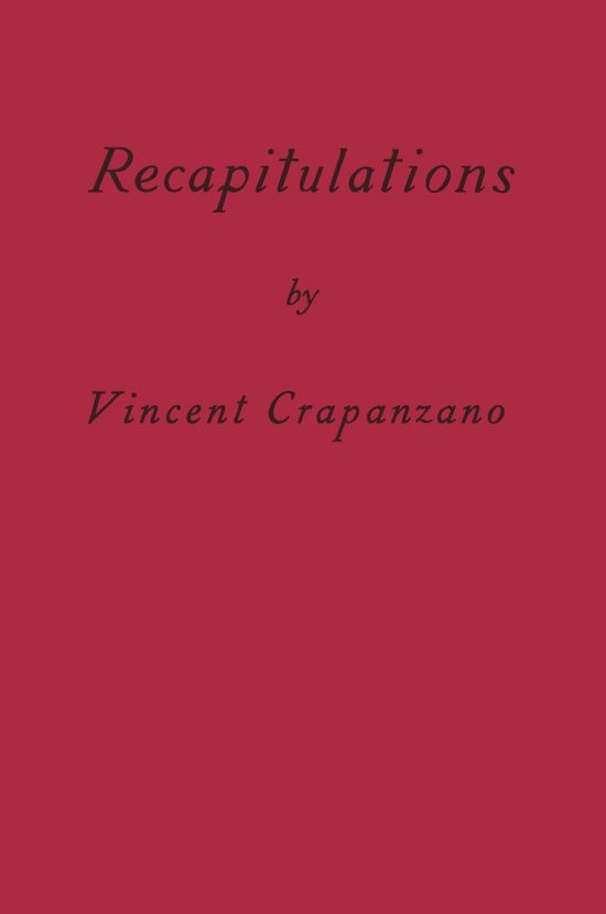 A Memoir: Recapitulations