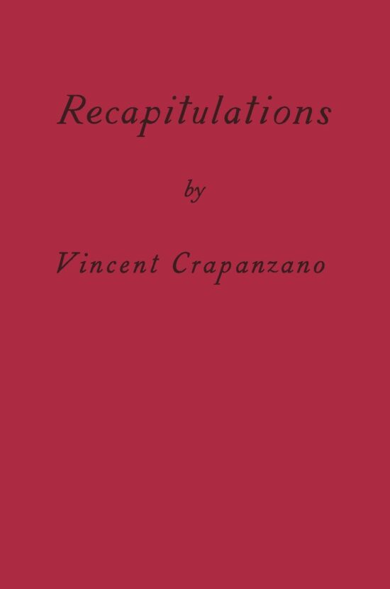 A Memoir: Recapitulations
