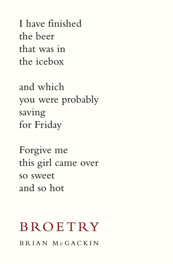 Poetry for Dudes: Broetry