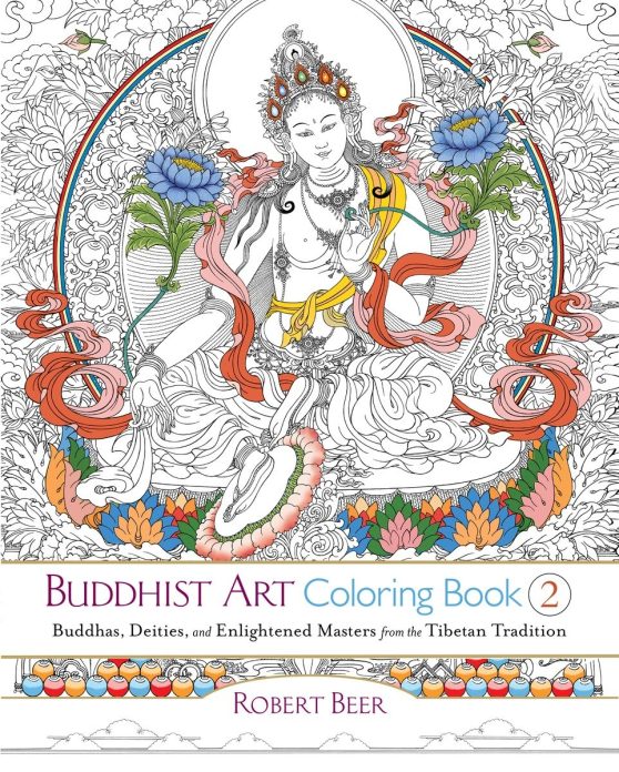 Buddhas, Deities, and Enlightened Masters from the Tibetan Tradition: Buddhist Art Coloring Book 2