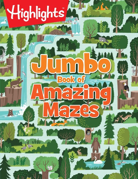 Jumbo Book of Amazing Mazes: Jumbo Activity Book with 175+ Colorful Mazes for Kids, Highlights Maze Book for Kids