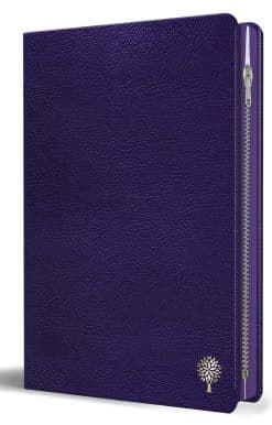 Biblia Reina Valera 1960 Tamaño grande, letra grande piel morada con cremallera / Spanish Holy Bible RVR 1960 Large Size Large Print Purple Leather with Zipper