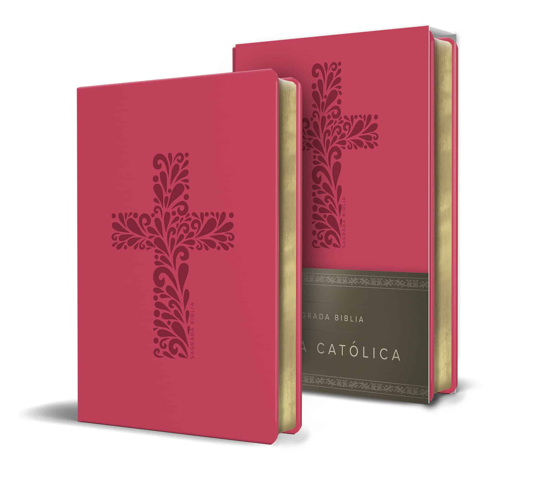 9781644733004 Biblia Católica en español. Símil piel fucsia, tamaño compacto / Catholic Bible. Spanish-Language, Leathersoft, Fucsia, Compact