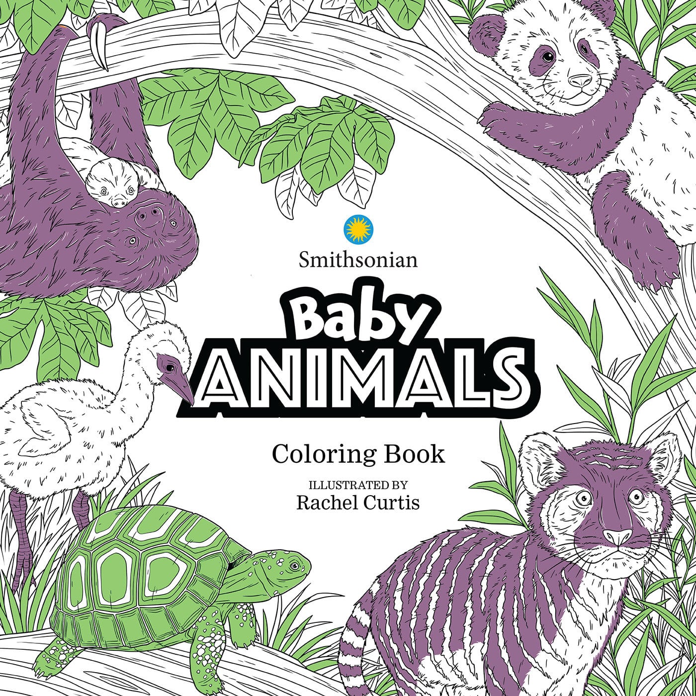 9781684059546 Baby Animals: A Smithsonian Coloring Book