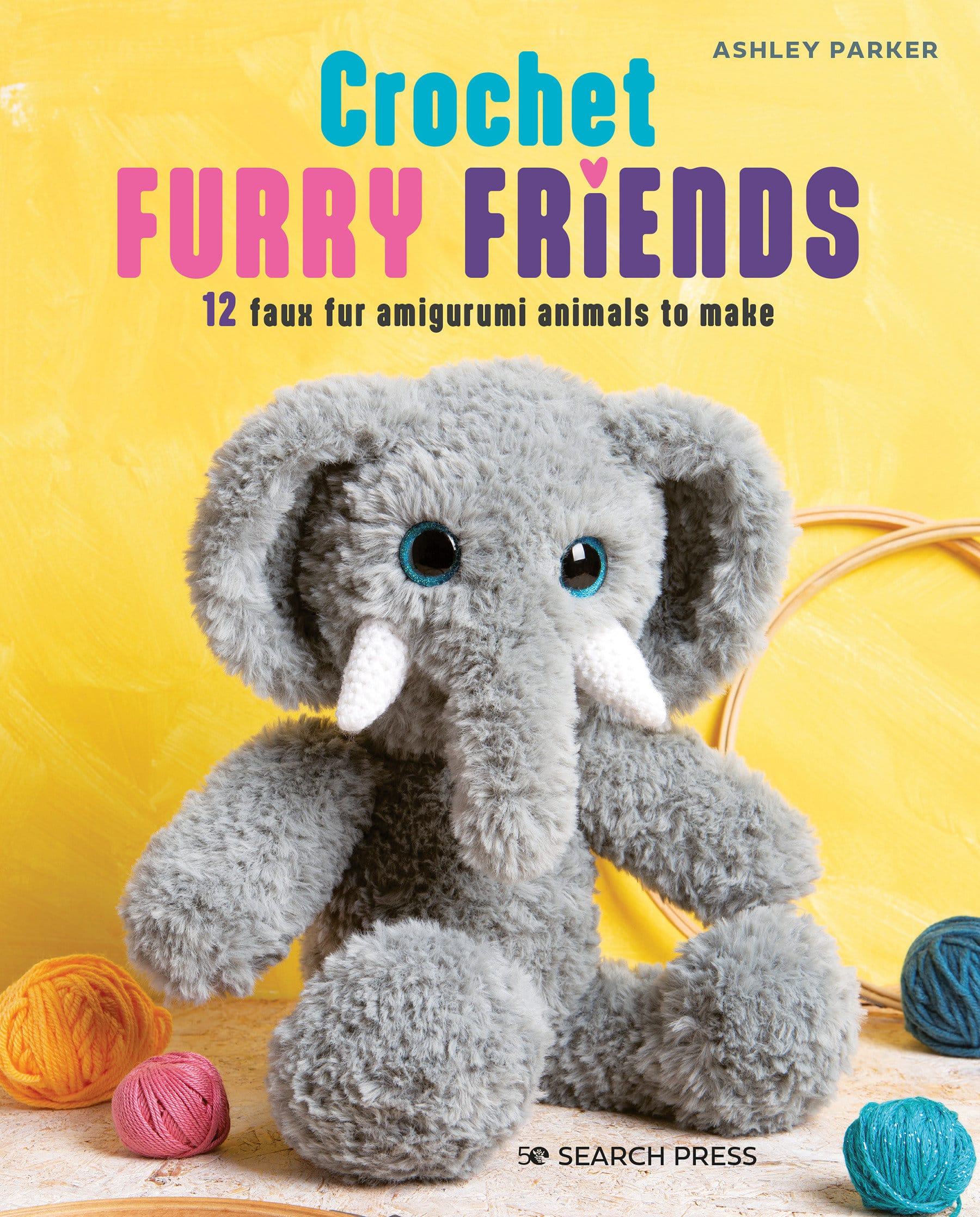 9781800921481 Crochet Furry Friends: 12 faux fur amigurumi animals to make
