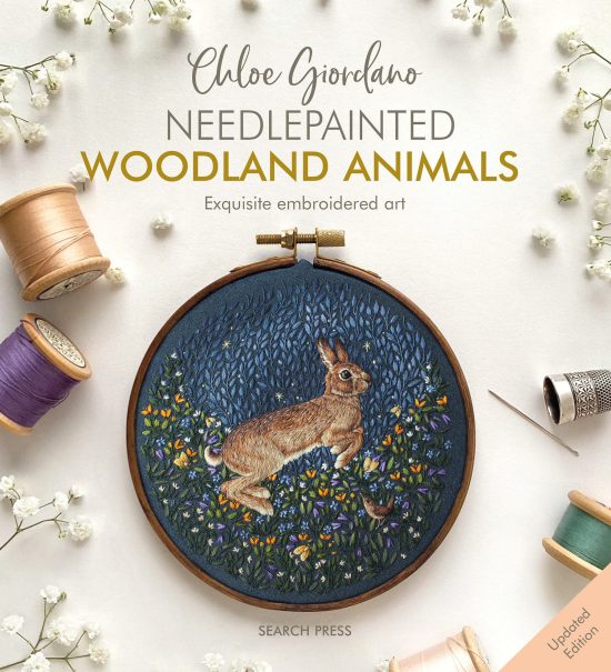 Exquisite embroidered art: Needlepainted Woodland Animals