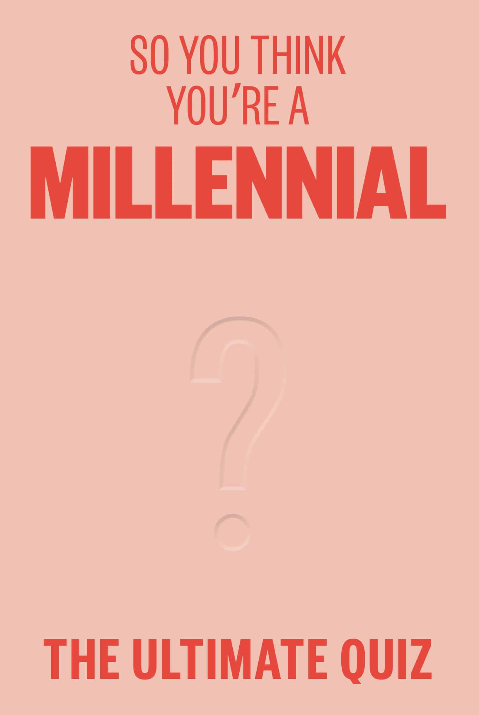 9781923049444 So You Think You're a Millennial?: The ultimate millennial quiz