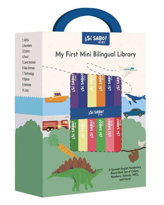 My First Mini Bilingual Library: A Spanish-English Vocabulary Board Book Set of Colors, Numbers, Animals, ABCs, and More