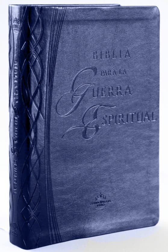 RVR 1960 Biblia para la guerra espiritual  azul con índice / Spiritual Warfare B ible, Blue Imitation Leather with Index